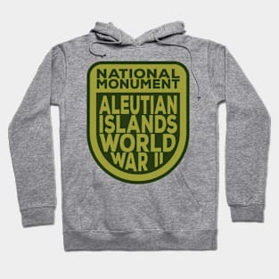 Aleutian Islands World War II National Monument name shield Hoodie